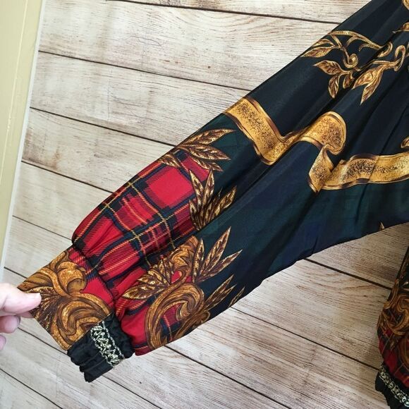 VINTAGE Y2K GALLERY SPORT BOMBER JACKET IN BOLD PRINT - Picture 6 of 7